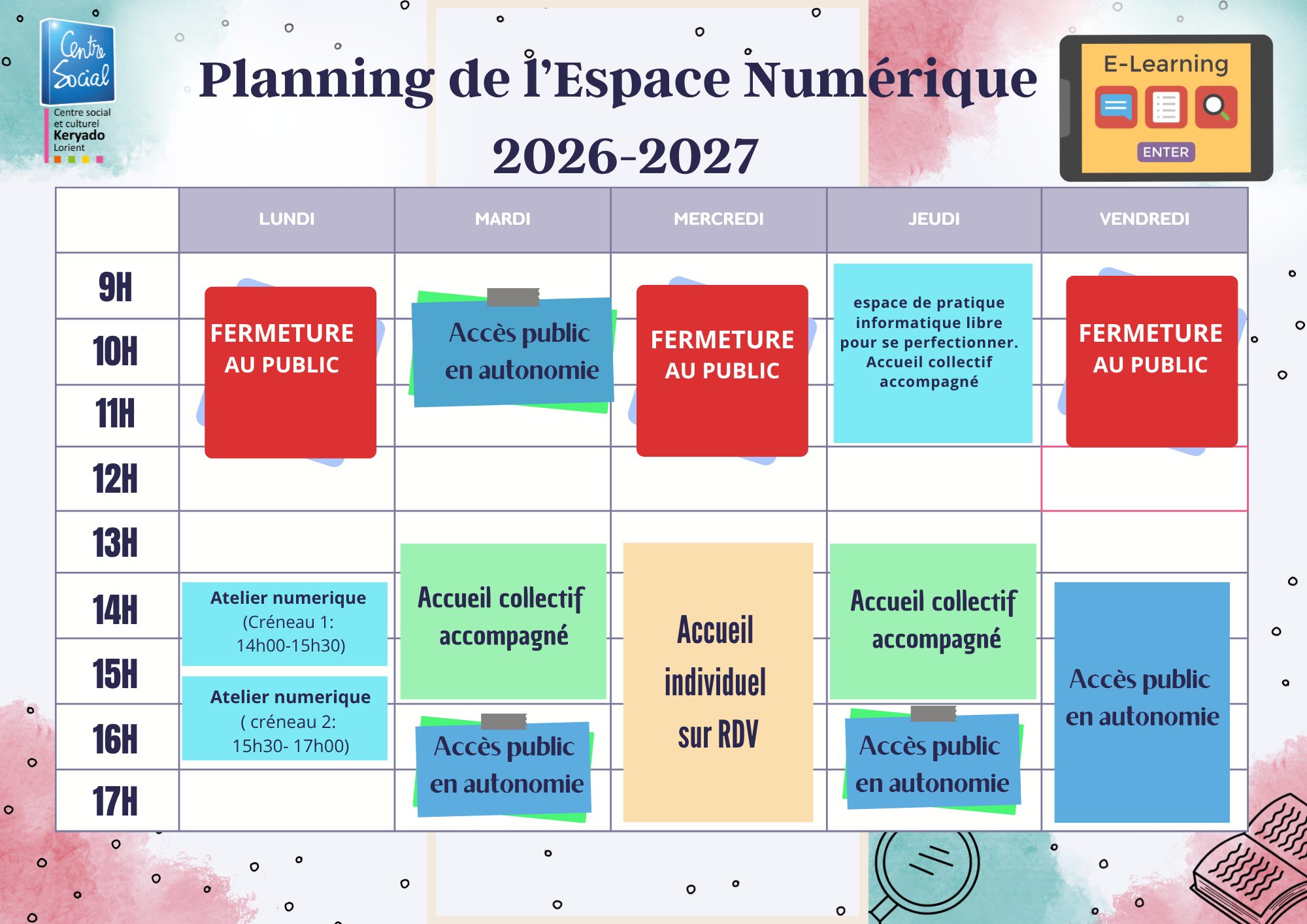 Planning espace numerique 2026 2027 (2) person using laptop